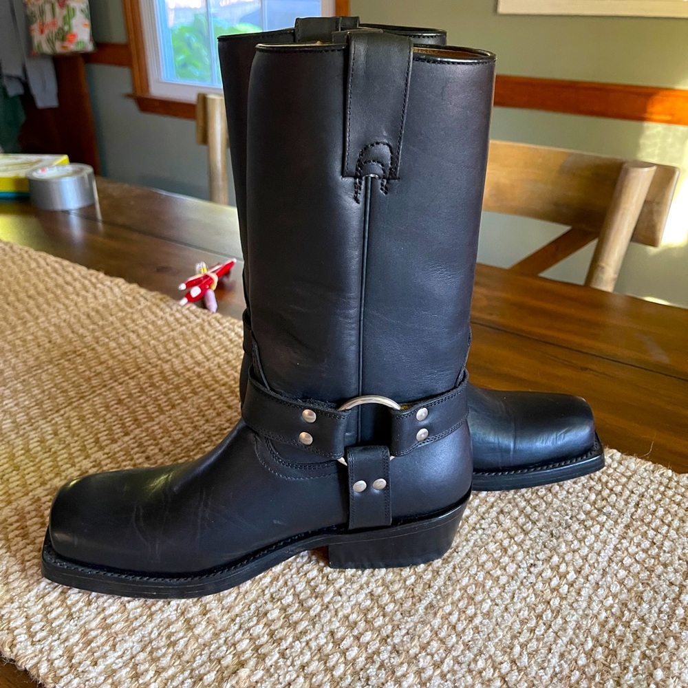 Buffalo Germany Motorcycle Boots- hand-crafted leather, US size 8 - 8 1/2 EU 39